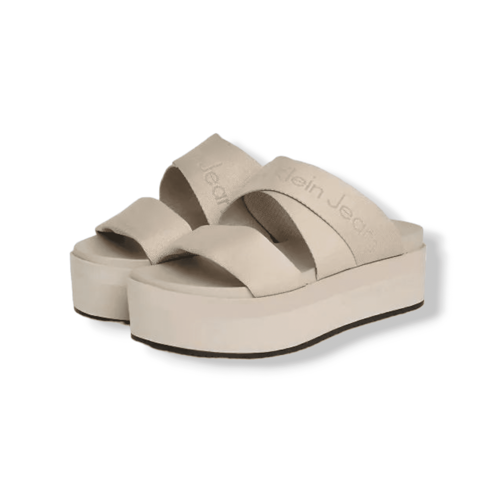 נעלי CALVIN KLEIN FLATFORM WEBBING SANDAL